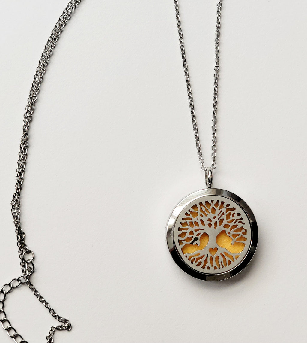 Beautiful Aromatherapy Oil Diffuser Necklace Pendant Set