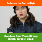 Visière noire Isis de Goddess Gear