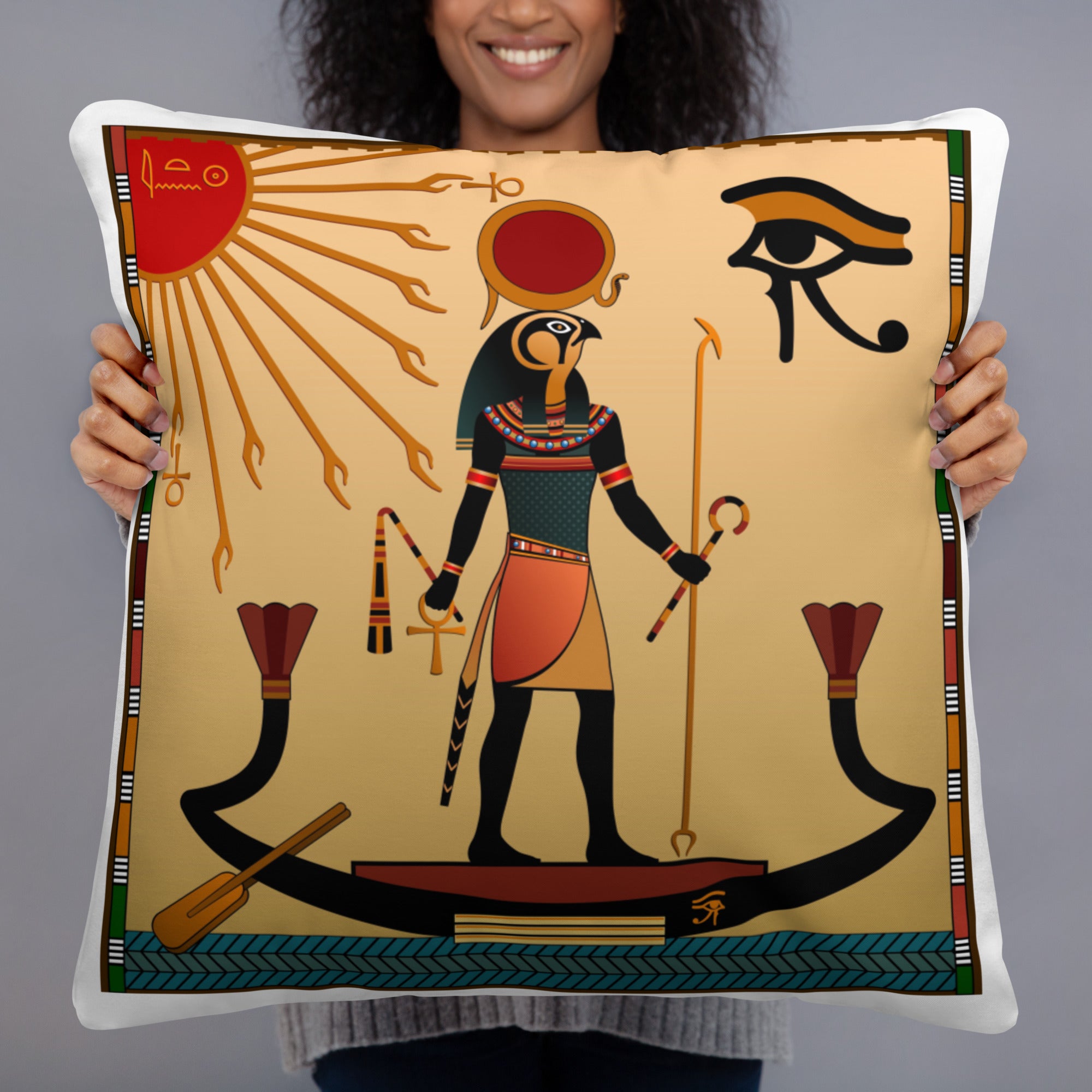 Pharaoh Ra Throw Basic Pillow