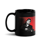 Mug noir brillant inspiré de Scarface Tony Montana