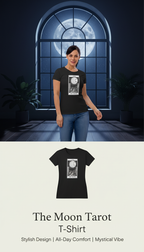 T-shirt à manches courtes pour femme « La Lune » du Tarot
