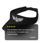 Visière noire Isis de Goddess Gear