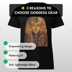 T-shirt basique doux pour femme Pharaoh Goddess Gear
