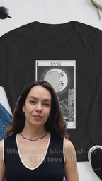 T-shirt à manches courtes pour femme « La Lune » du Tarot