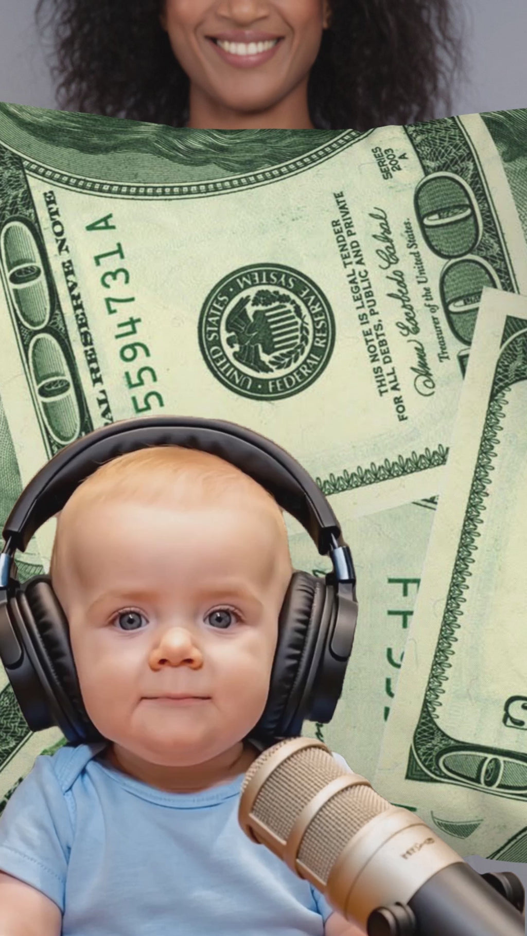 Money Basic Throw Pillow