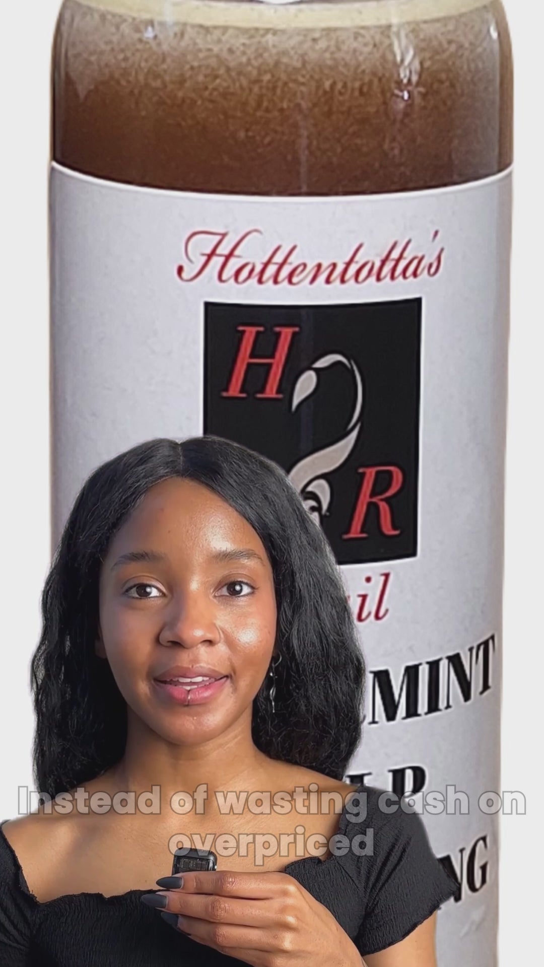 Hottentotta's  Premium Peppermint Scalp Nourishing Spray 4 fl oz