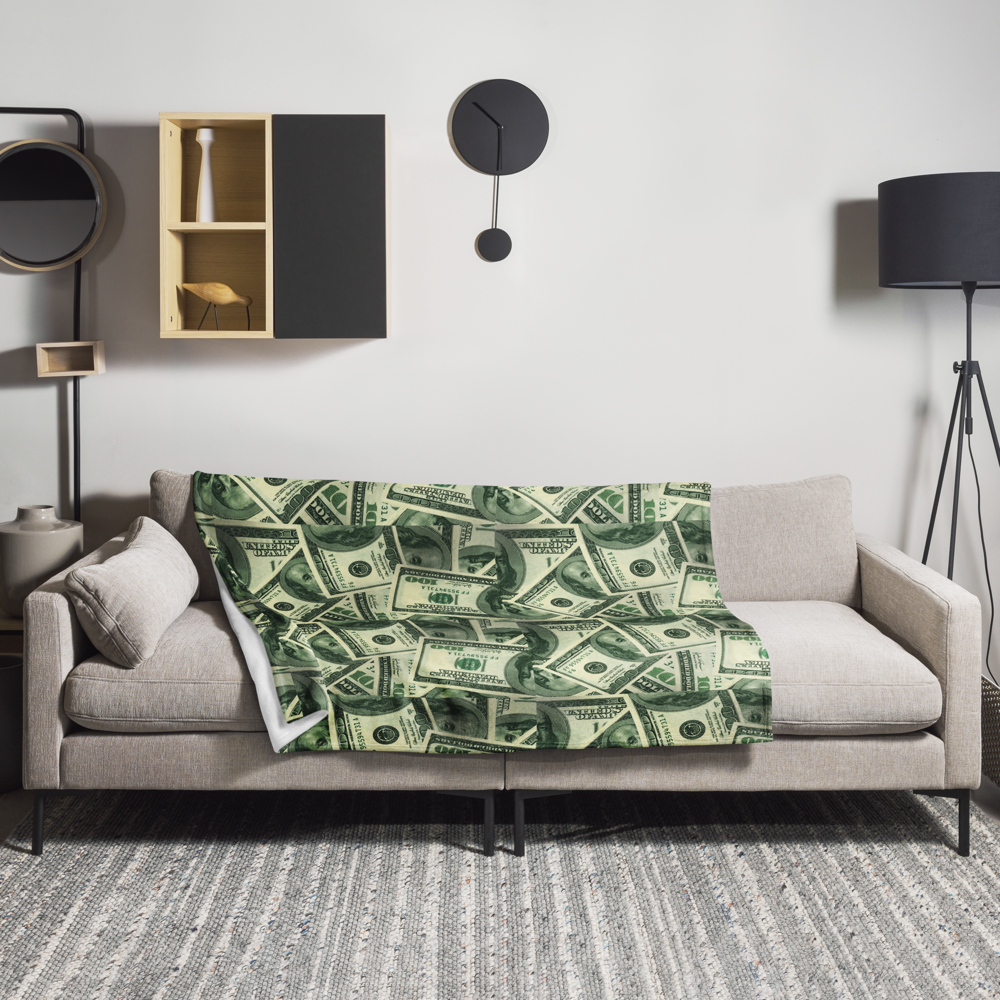 Money Throw Blanket